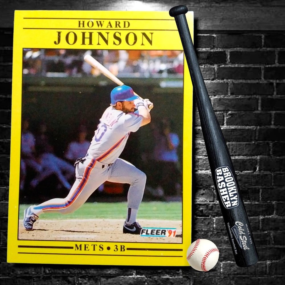 BASEBALL CARD HOWARD JOHNSON  #152 MLB FLEER 1991